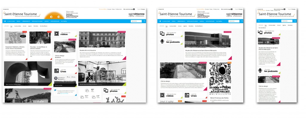 Exemple 2 de site internet responsive design