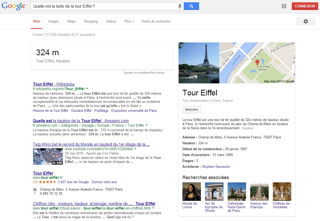 Google Tour Eiffel