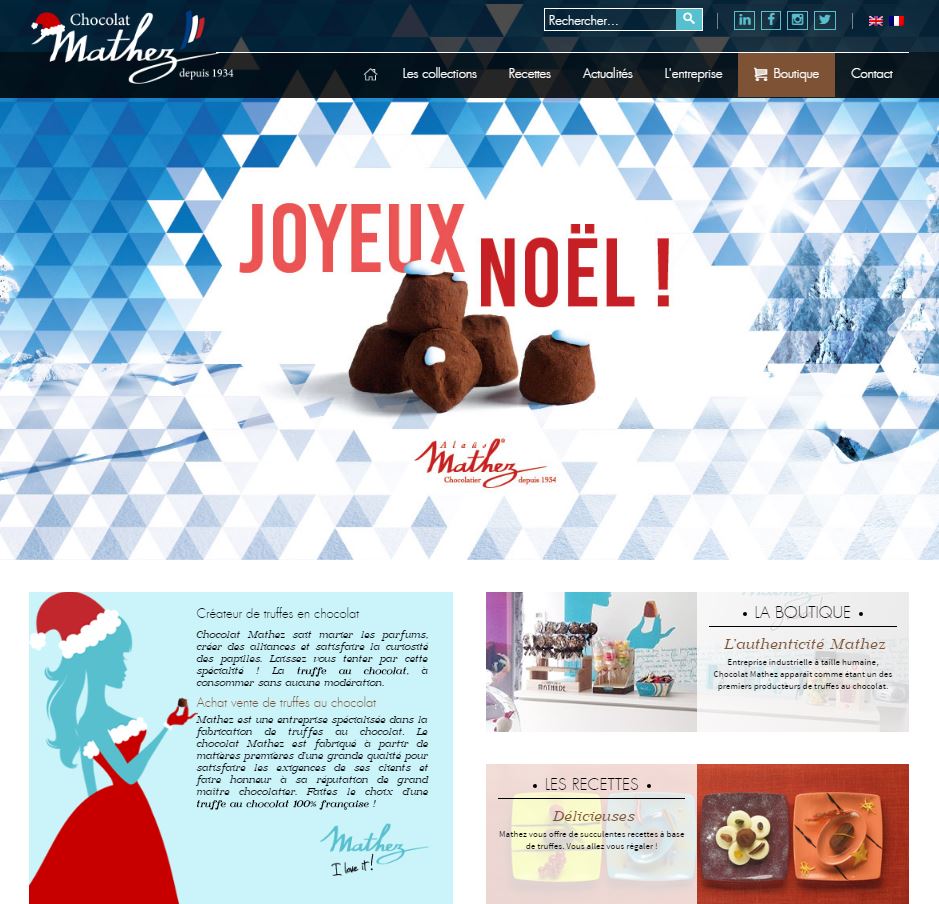 Kelcible met le site de Mathze aux couleurs de Noëls